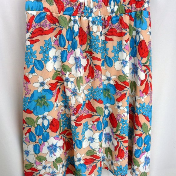 Honey & Lace Colorful Floral Lined Stretch Skirt - Size XL - Picture 3 of 7